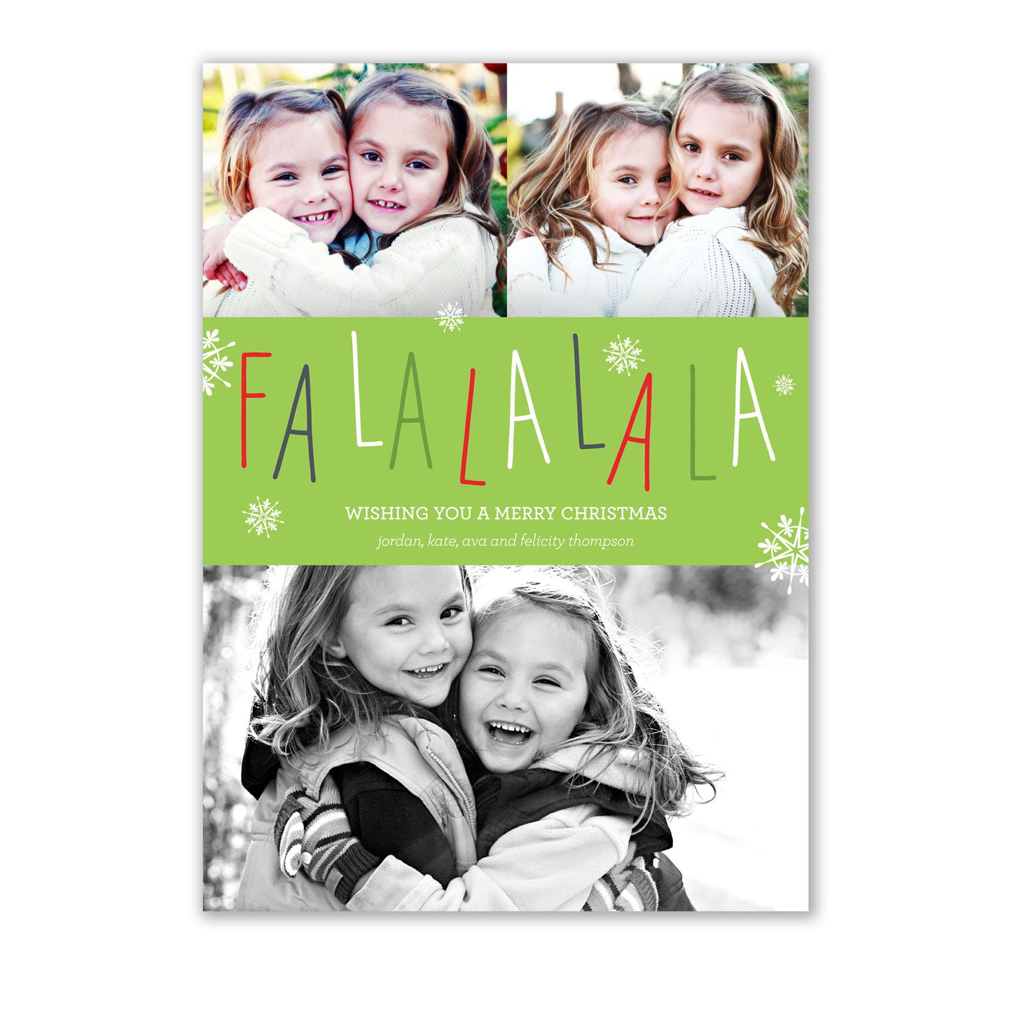 Fa La La Holiday Fun Photo Card