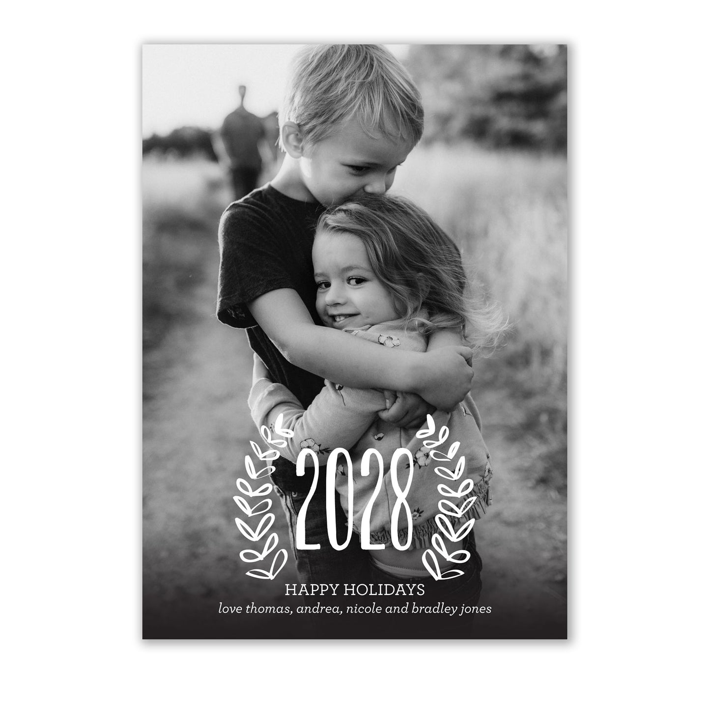 Rustic Year Photo Card