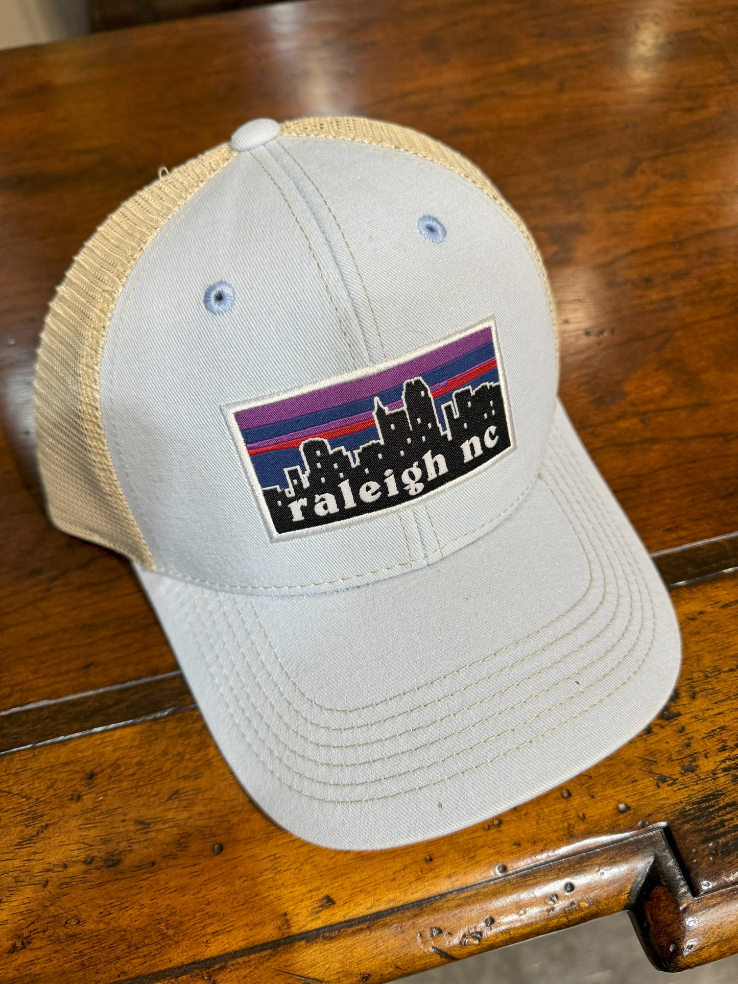 Raleigh NC Skyline Trucker Hat
