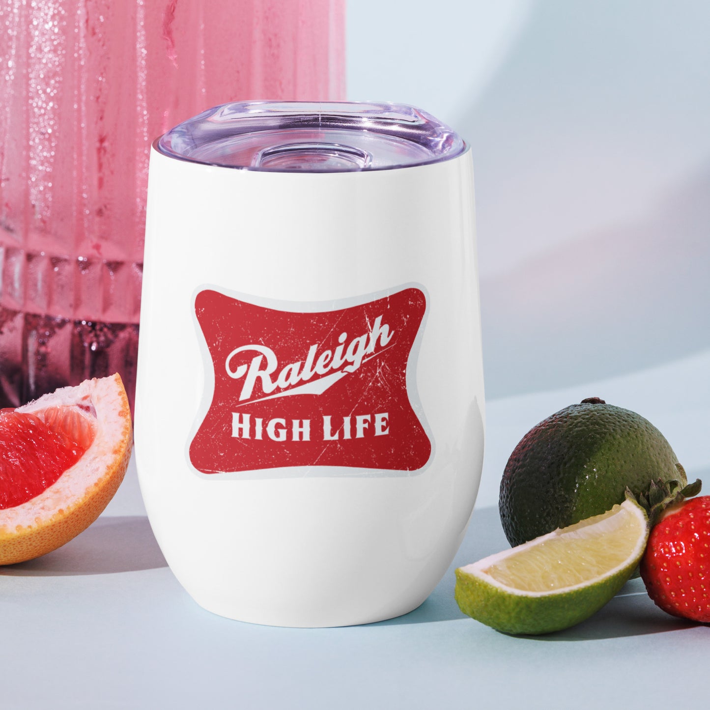 Raleigh High Life Wine Tumbler