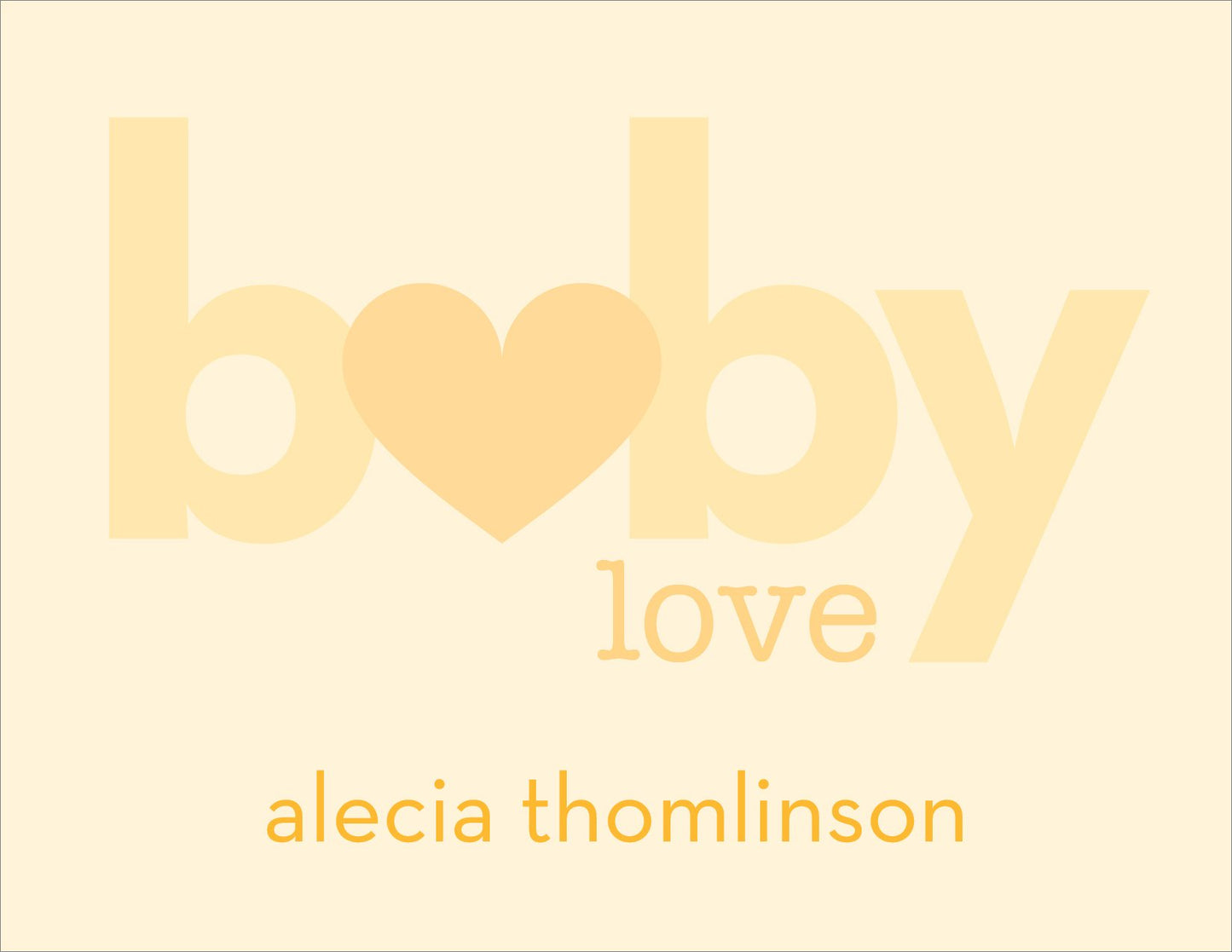 Baby Love Buttercup Note Cards