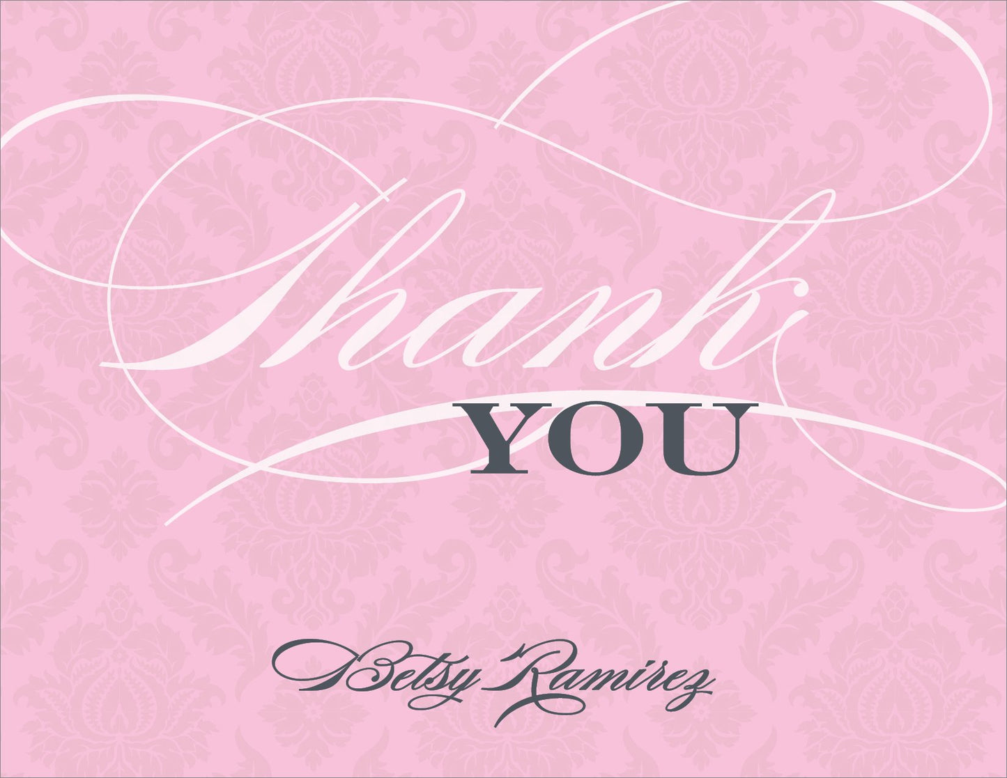 Baby Shower Typography Pink Note Cards