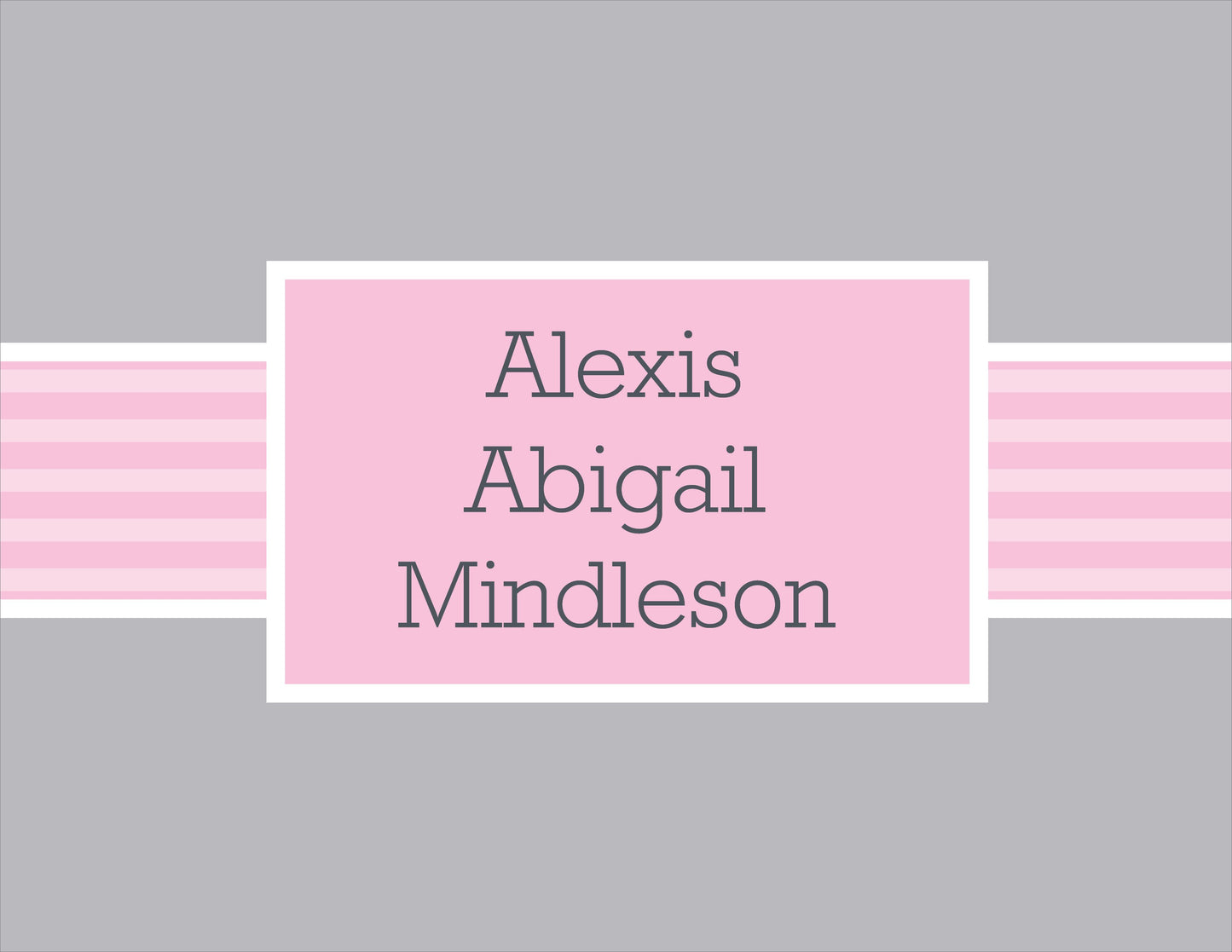 Baby Bands Pink & Silver Folded Notes