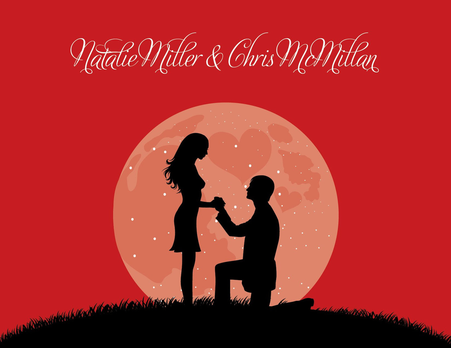 The Proposal Silhouette Berry Thank You Cards