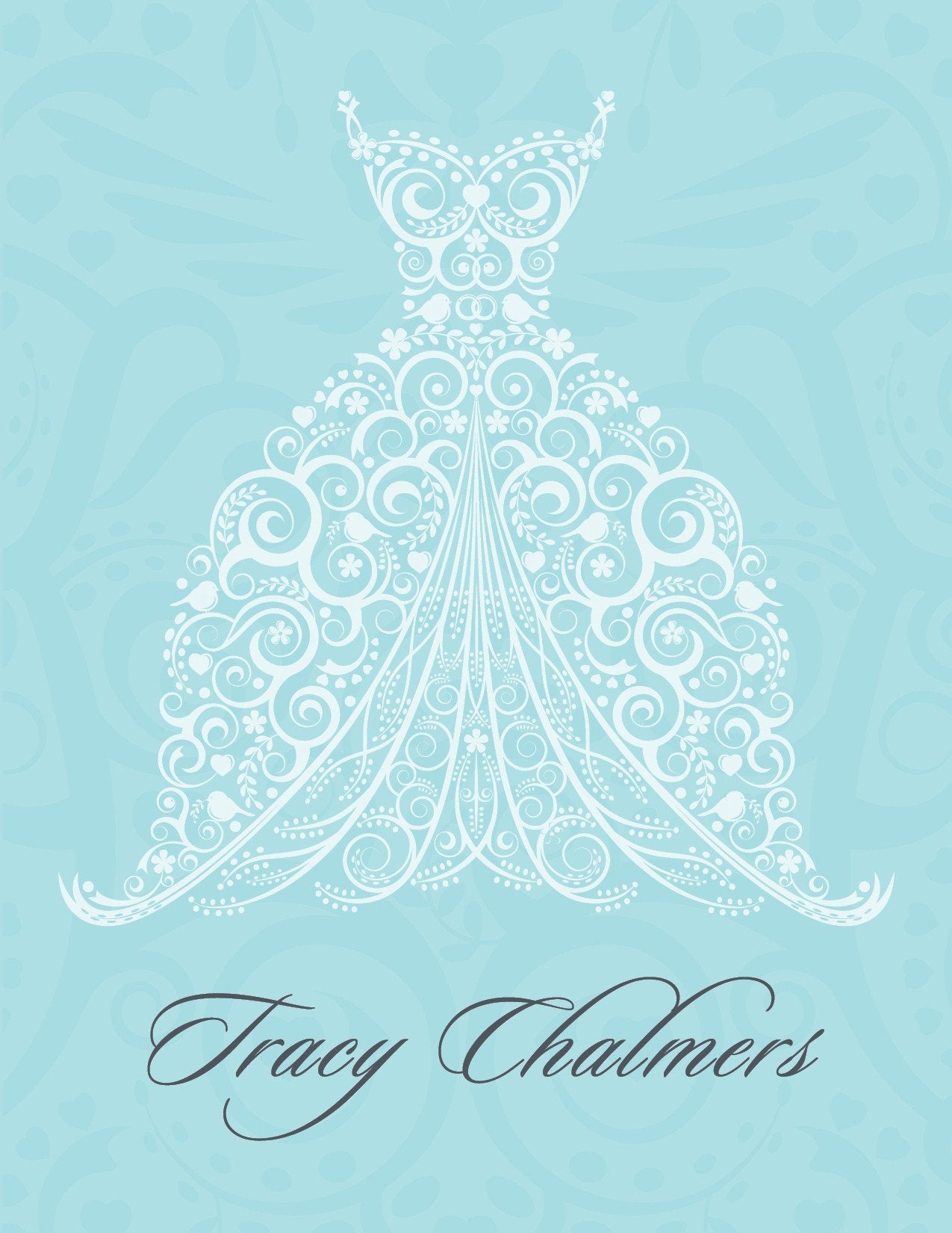 Filigree Dress Bali Thank You Cards