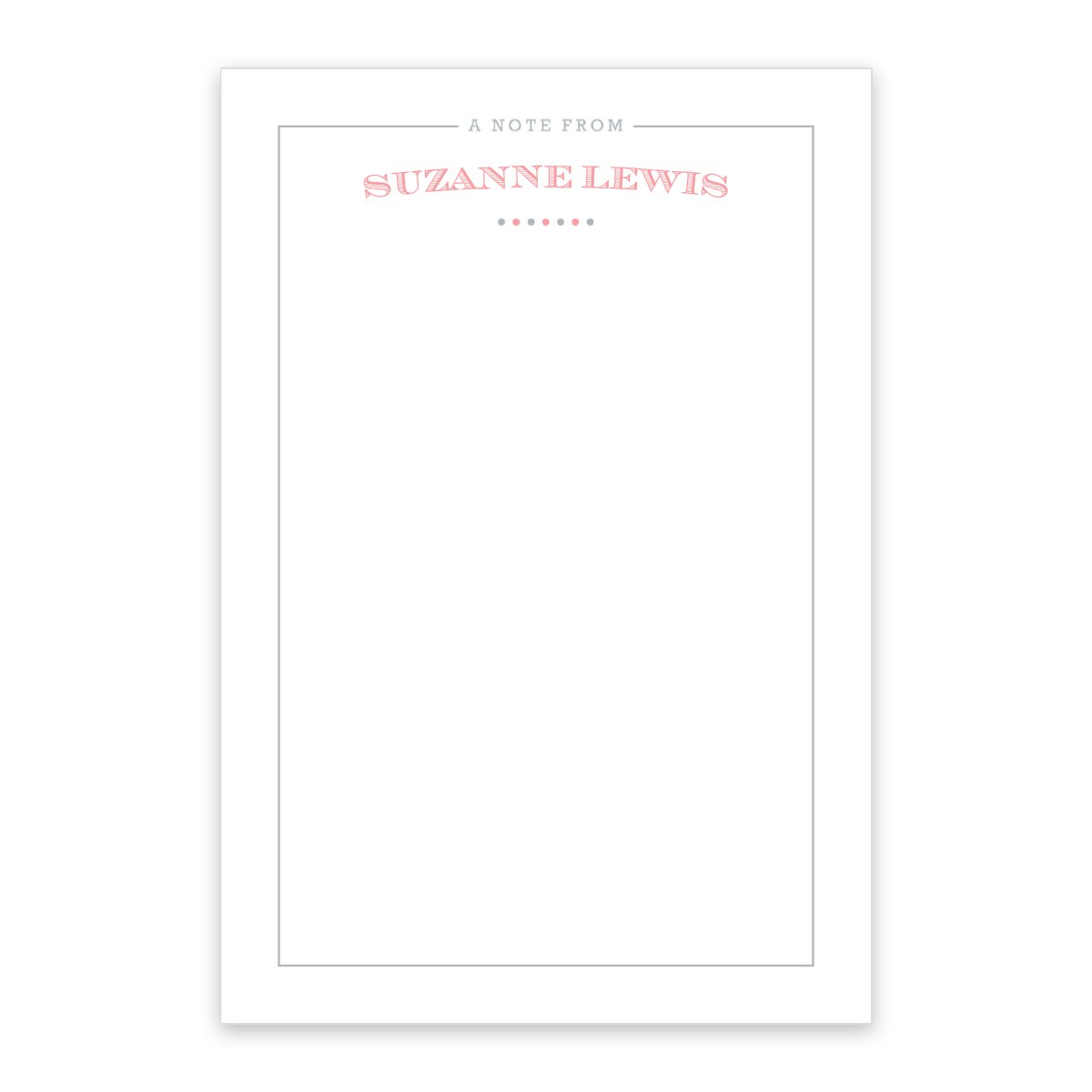 Simply Vintage Personalized Notepad