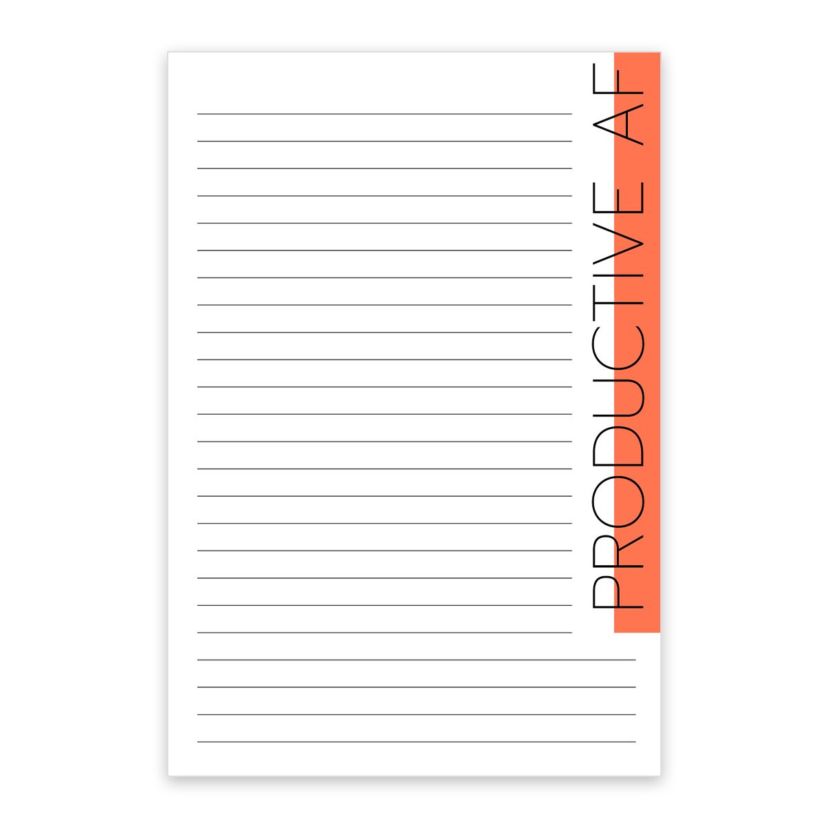 Productive AF Notepad