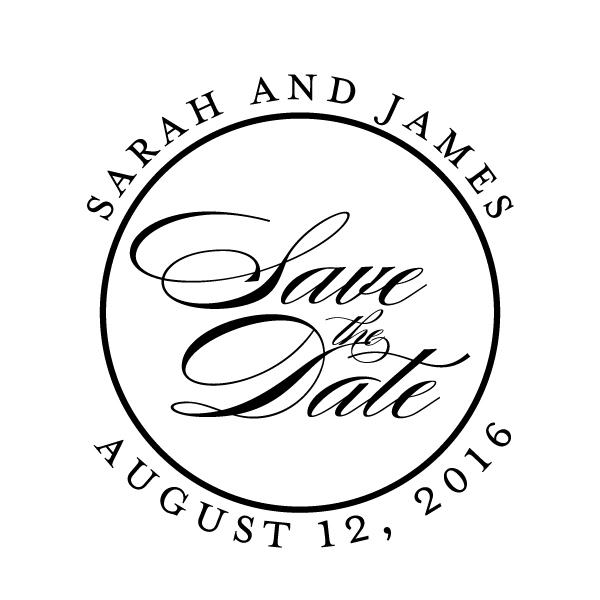 Save the Date Circle Stamper or Embosser