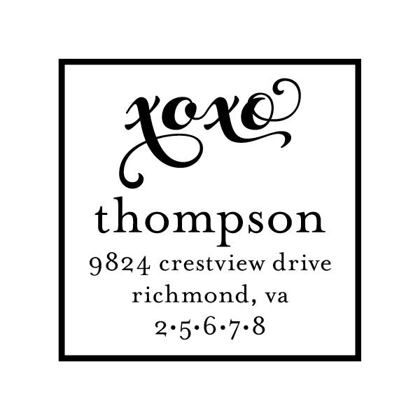 xoxo Square Stamper or Embosser
