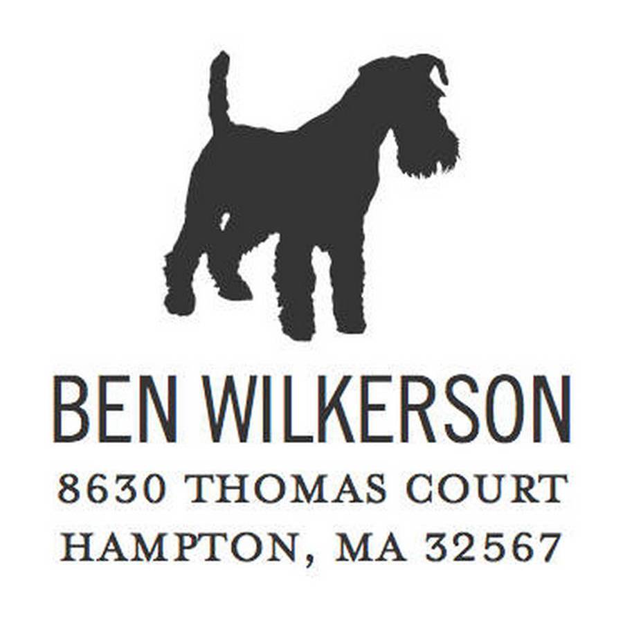 Schnauzer Square Stamper or Embosser