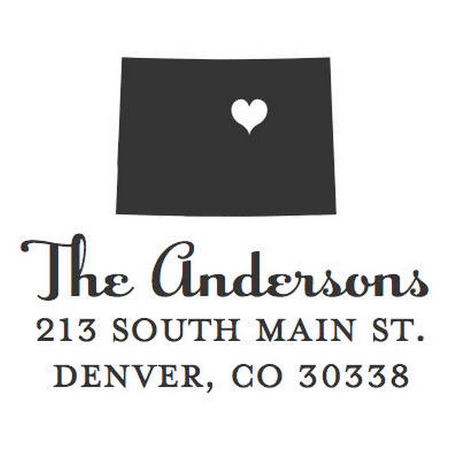 Capital of Colorado Square Stamper or Embosser