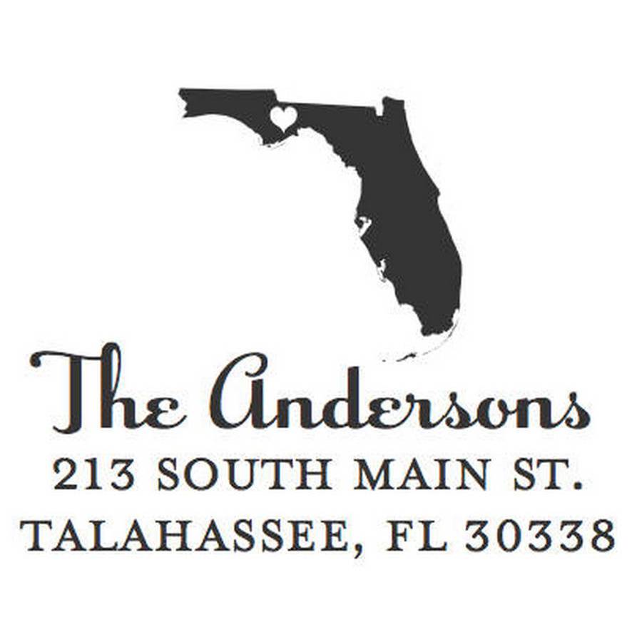 Capital of Florida Square Stamper or Embosser