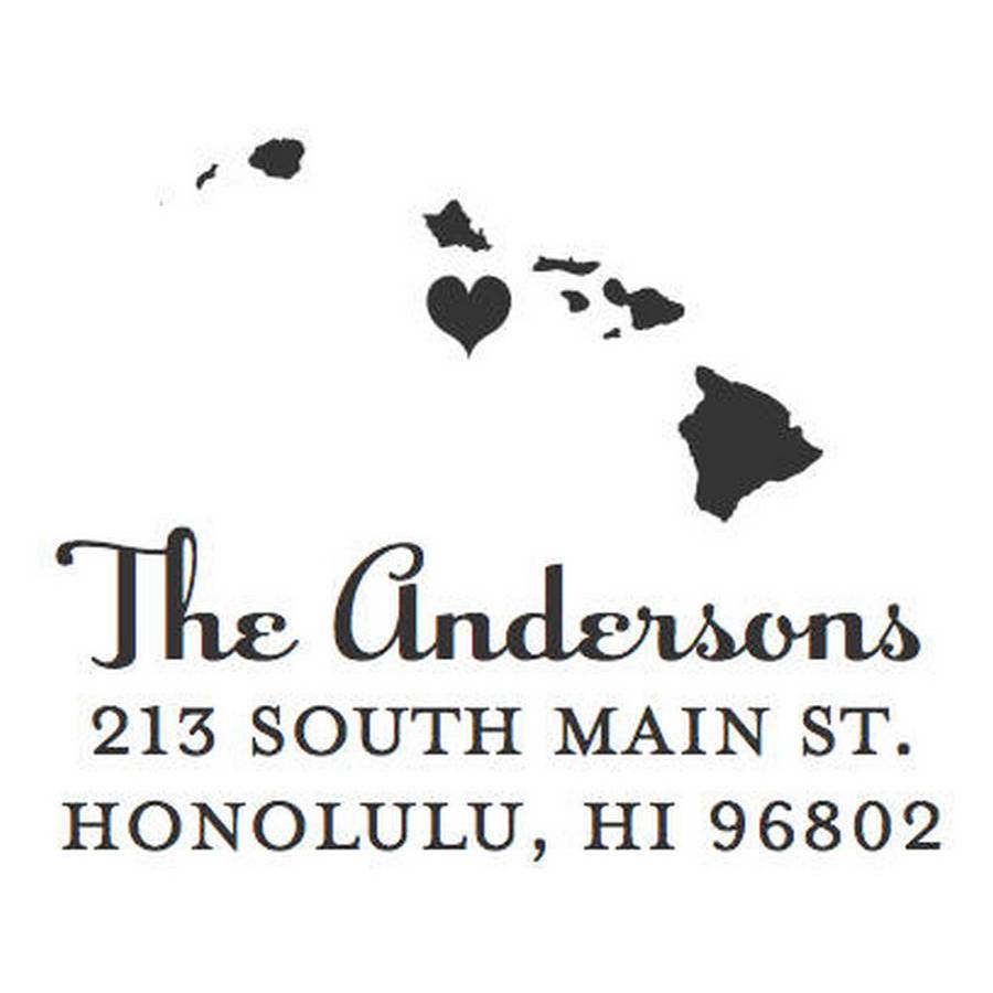 Capital of Hawaii Square Stamper or Embosser