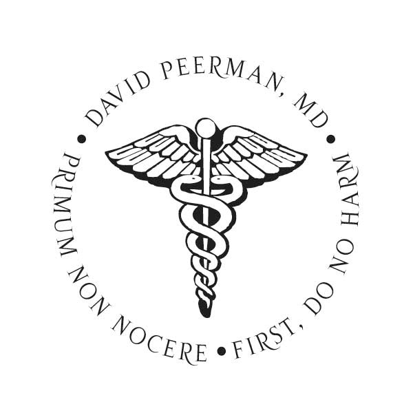 Medical Caduceus Stamper or Embosser