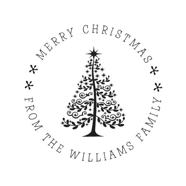 Christmas Tree Stylized Stamper or Embosser
