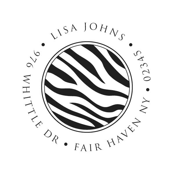 Zebra Pattern Stamper or Embosser
