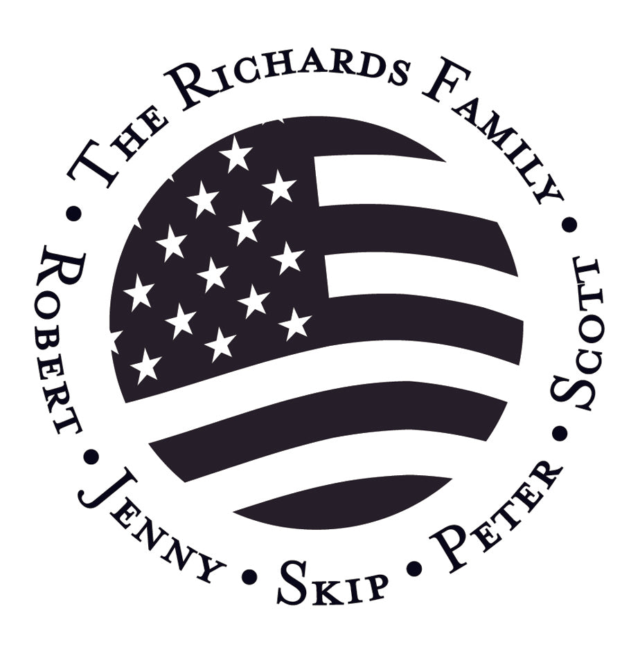 United States USA Flag Stamper or Embosser
