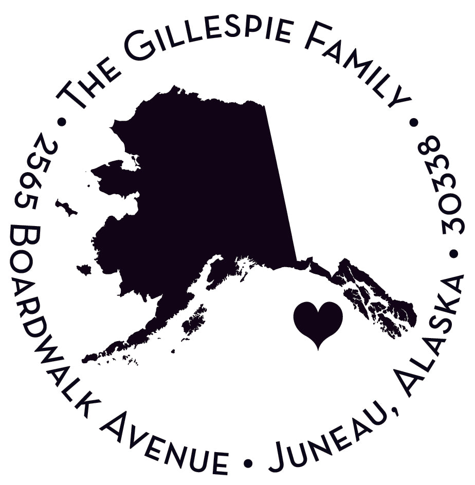 Capital of Alaska Stamper or Embosser