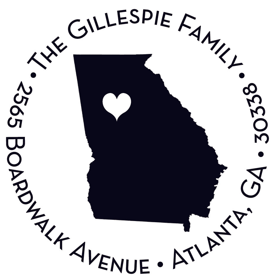 Capital of Georgia Stamper or Embosser