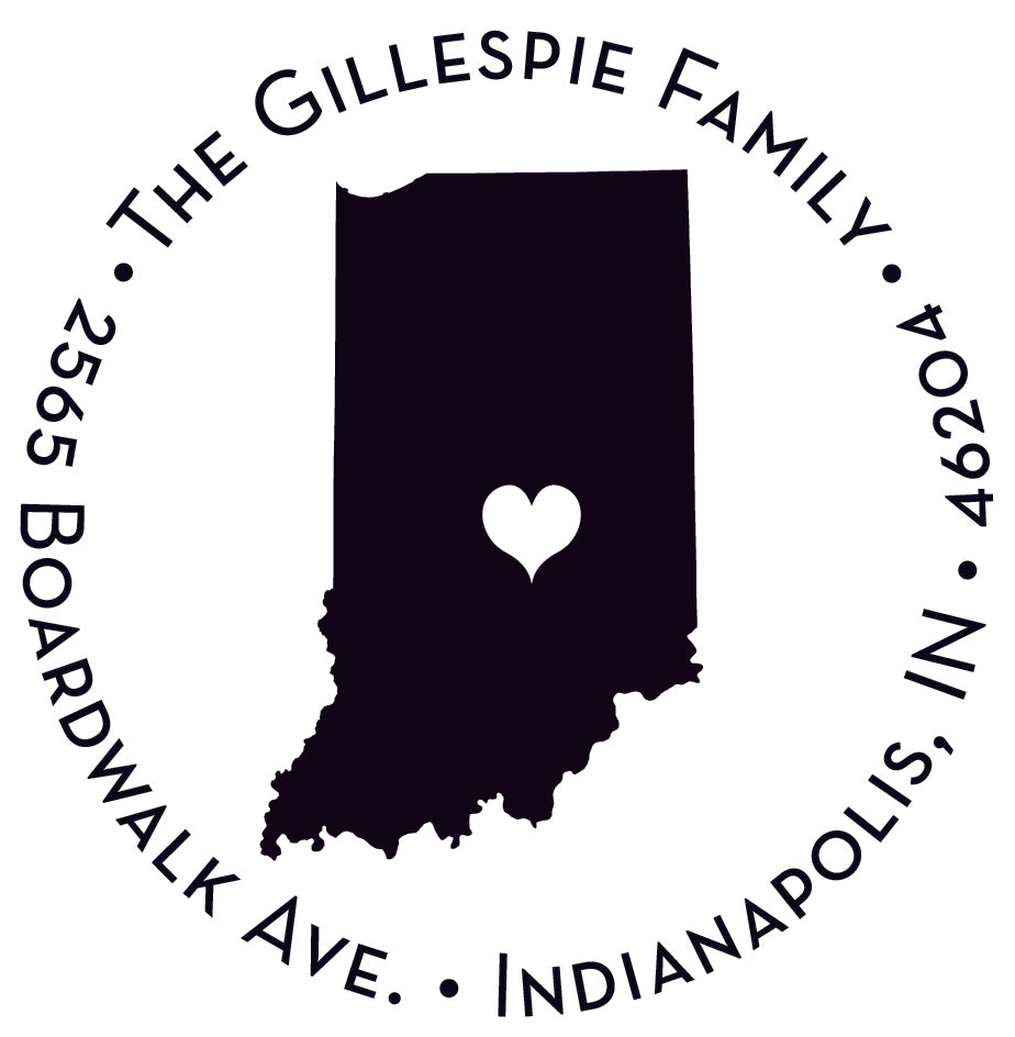 Capital of Indiana Stamper or Embosser