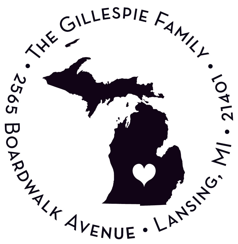 Capital of Michigan Stamper or Embosser