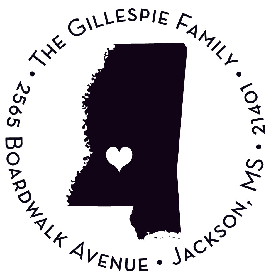 Capital of Mississippi Stamper or Embosser