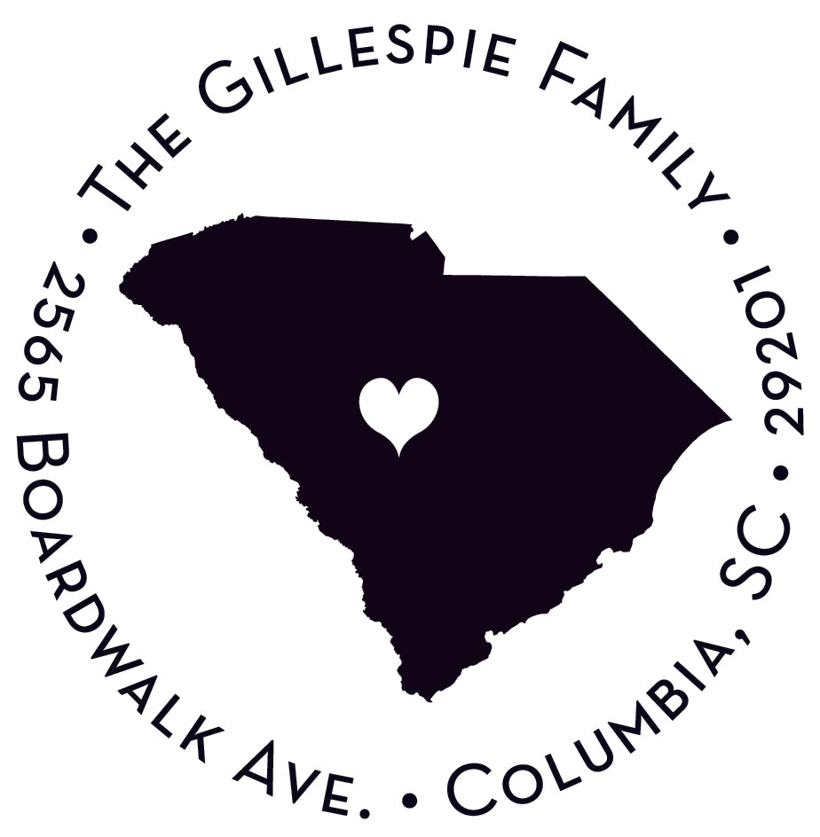 Capital of South Carolina Stamper or Embosser