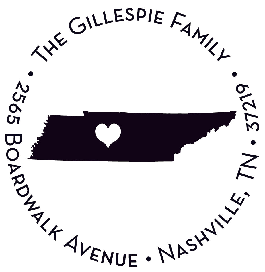 Capital of Tennessee Stamper or Embosser