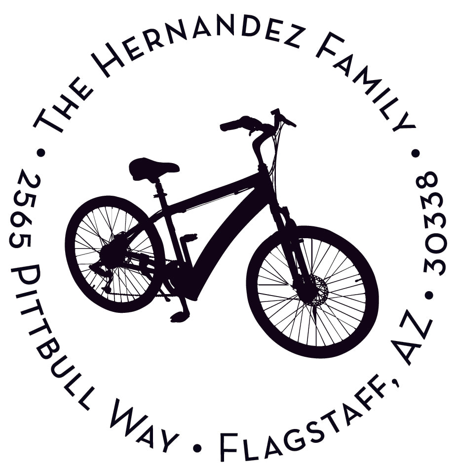 Bike Silhouette Stamper or Embosser