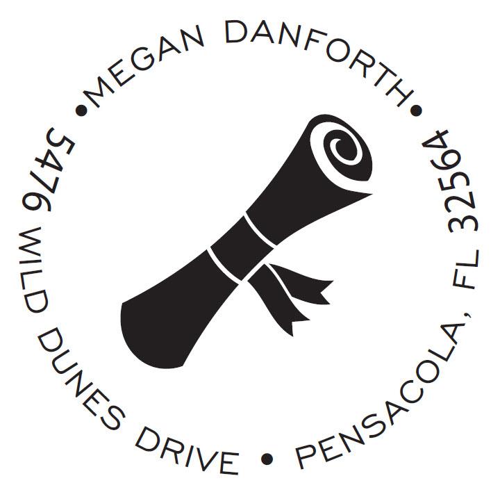 Graduation Scroll Stamper or Embosser