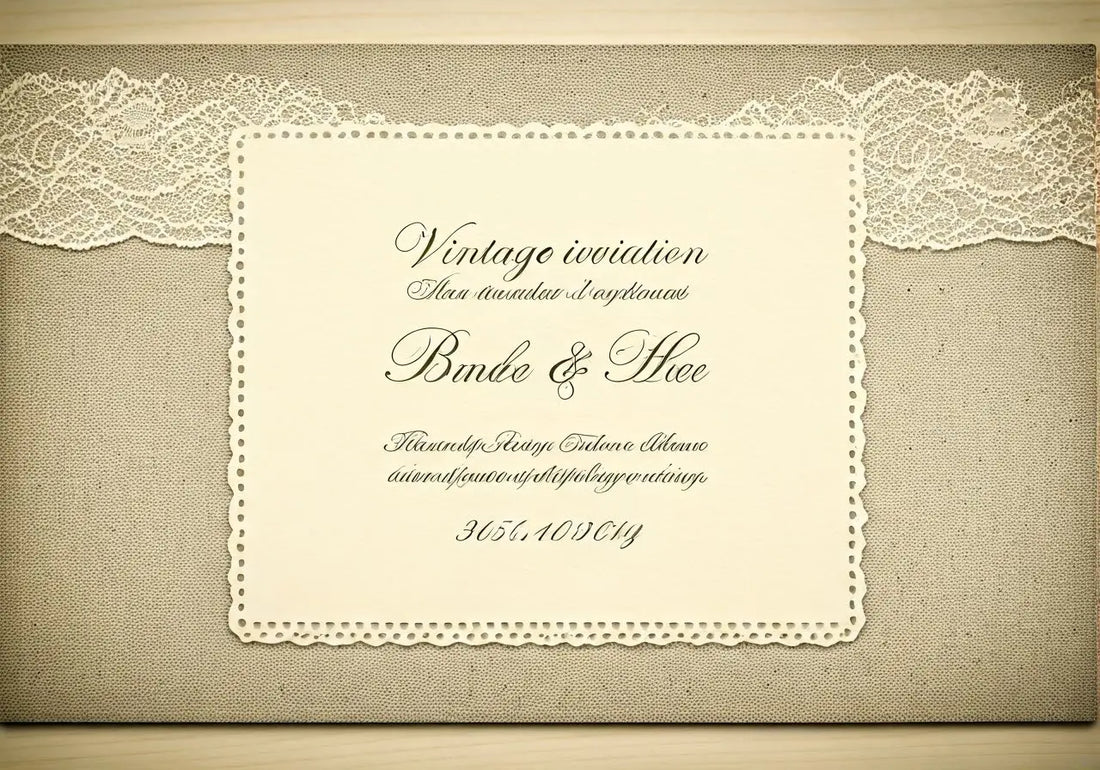 How Can I Create Vintage Wedding Invitations?