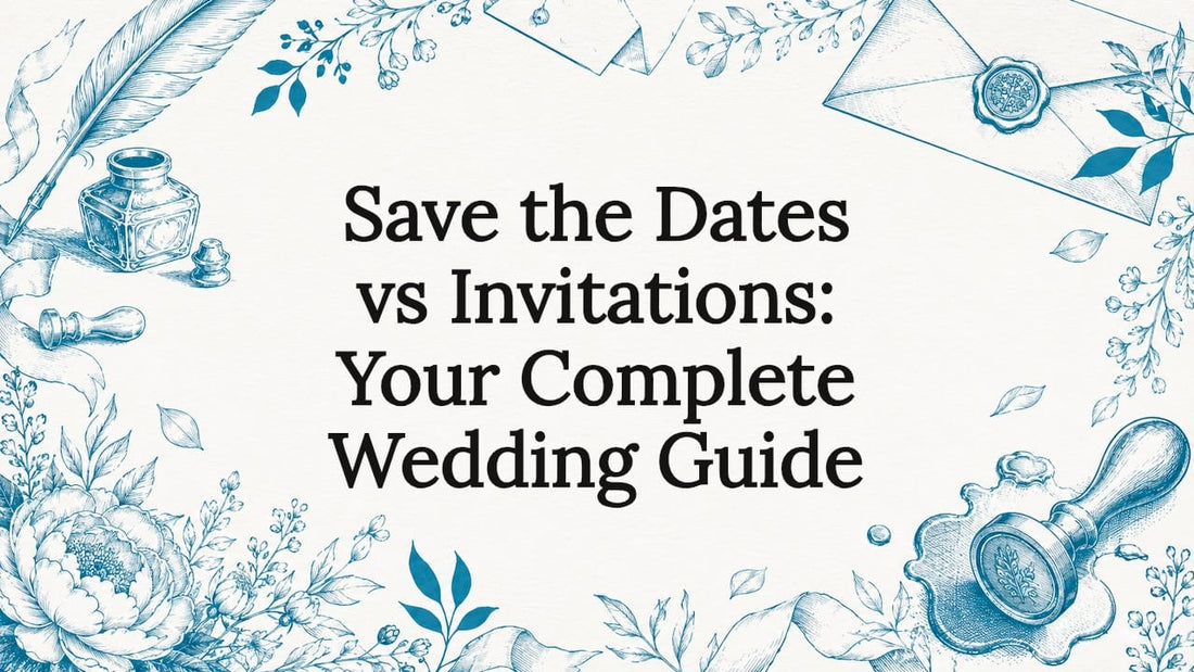 Decorative wedding invitation themed title card