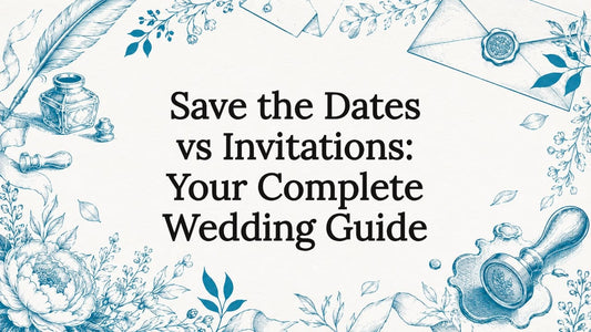 Decorative wedding invitation themed title card