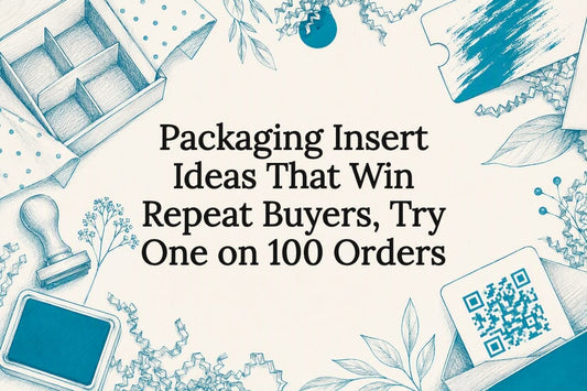 Packaging insert ideas title card illustration
