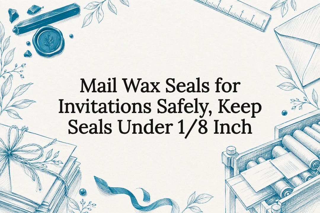 Wax seal mailing safety title card