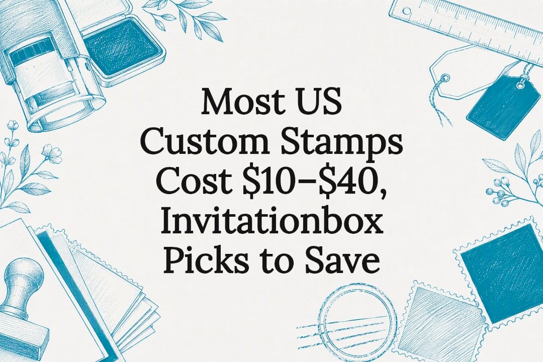 Custom stamp pricing title card illustration