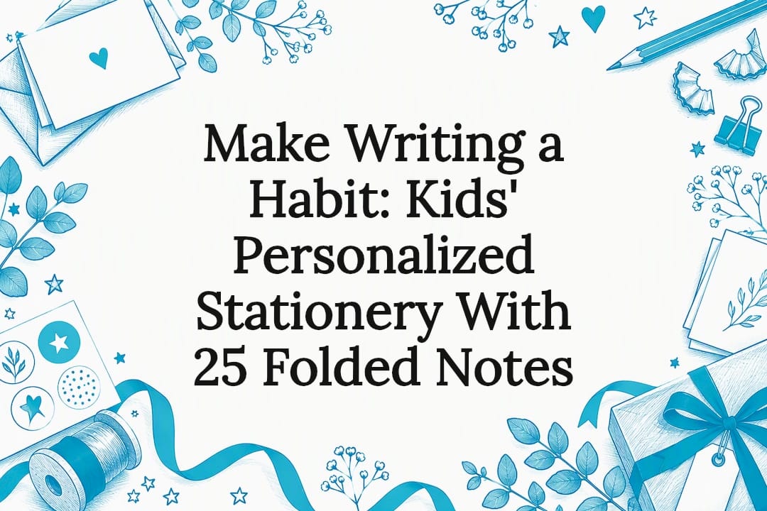 Hand-drawn stationery habit title card