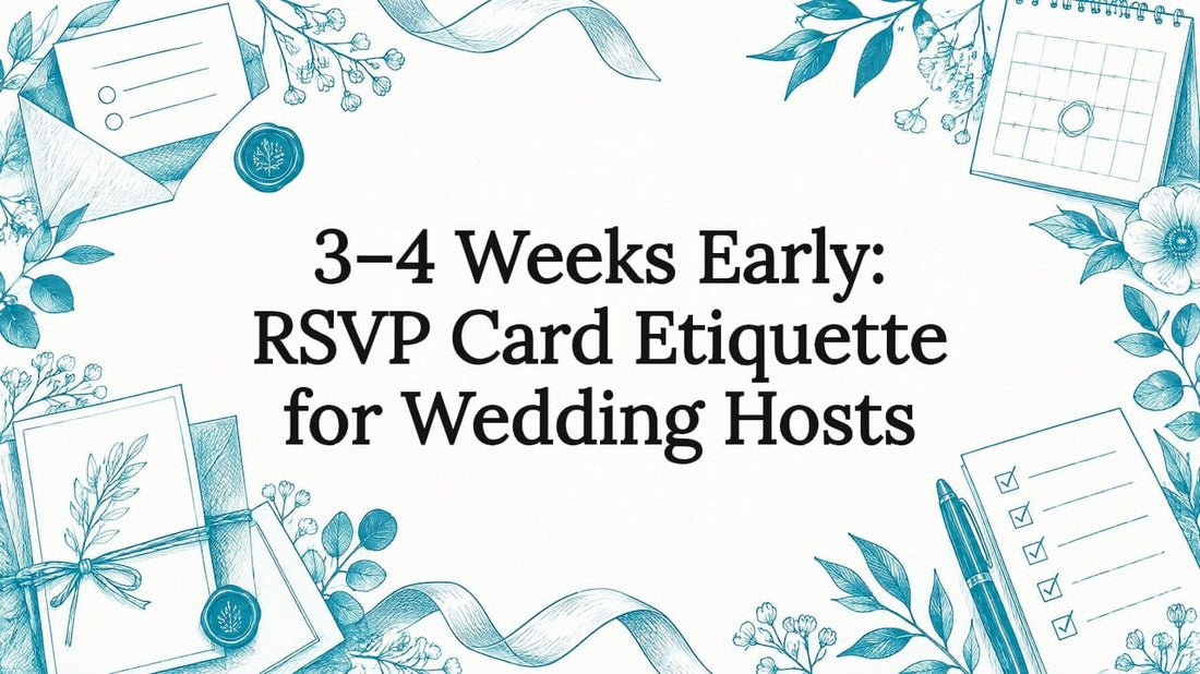 Decorative RSVP etiquette title card