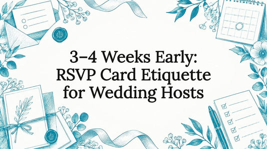 Decorative RSVP etiquette title card