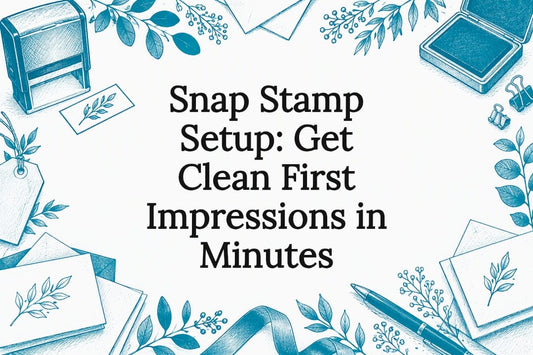Hand-drawn stamp and stationery title card