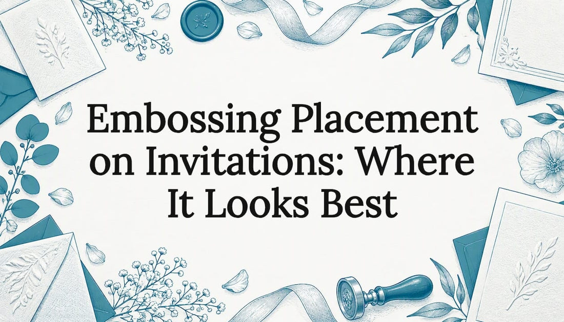 Sketch details framing an invitation title