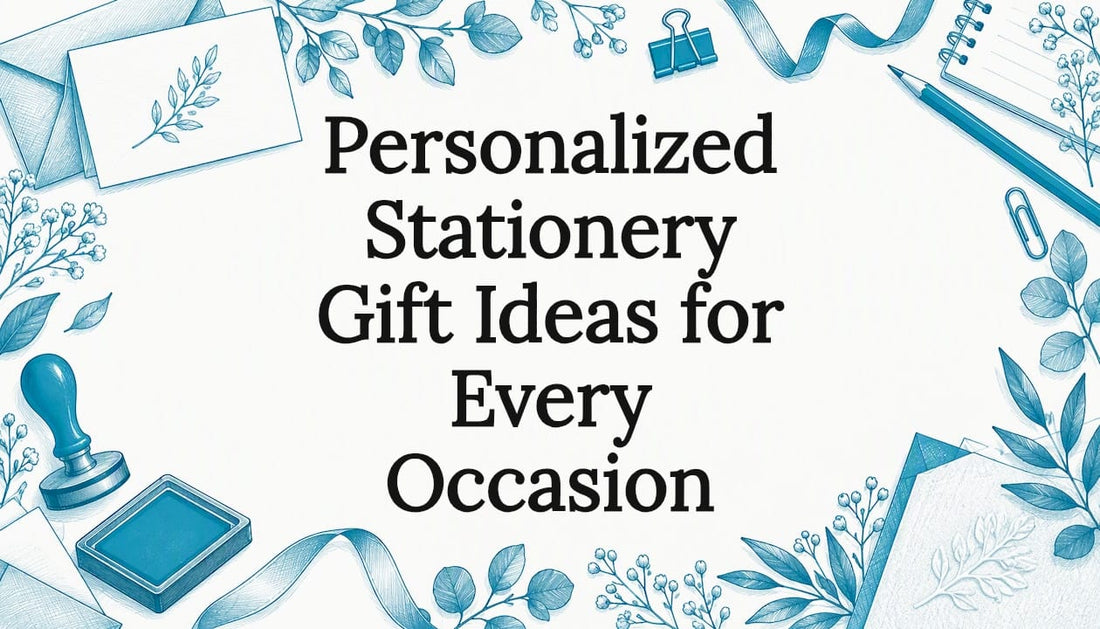 Stationery sketches frame the article title
