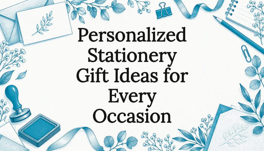 Stationery sketches frame the article title