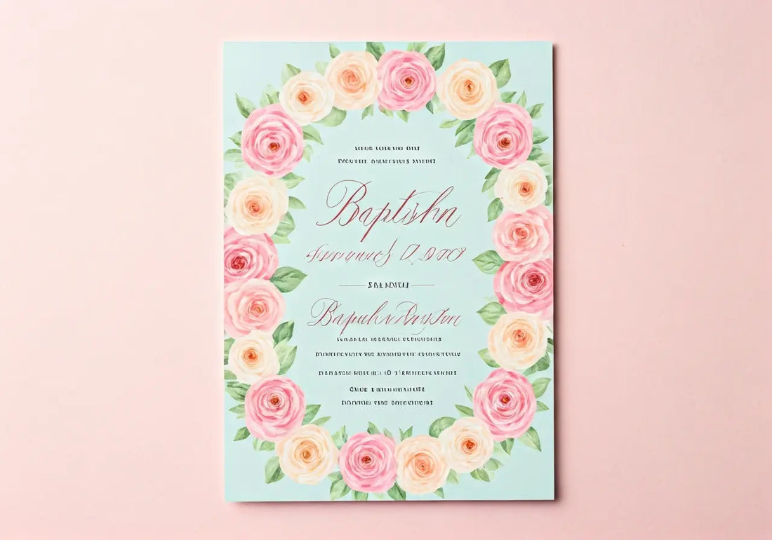 10 Creative Ways to Design Baptism Invitations