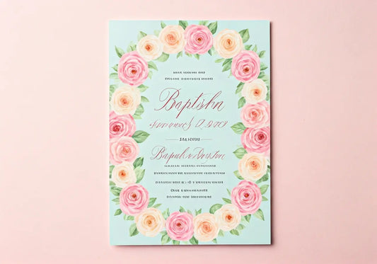 10 Creative Ways to Design Baptism Invitations