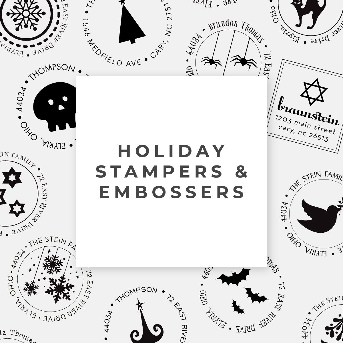 Holiday Snap Stampers & Embossers