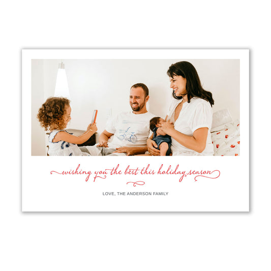 Simple and Clean Holiday Photo Cards