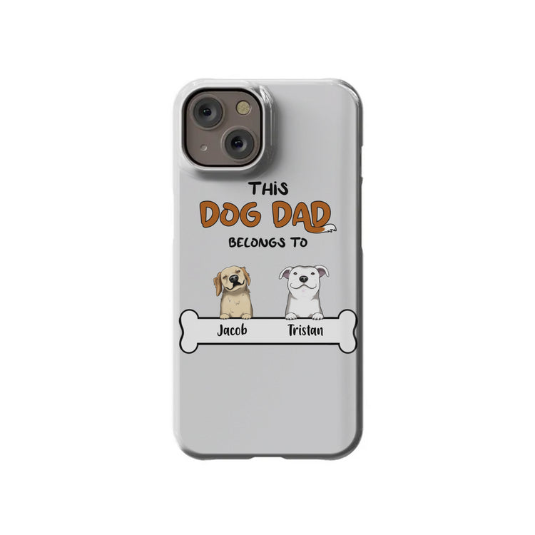 Custom Dog Dad iPhone 14 Slim Case