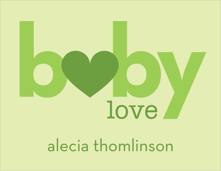 Baby Love Lime Note Cards