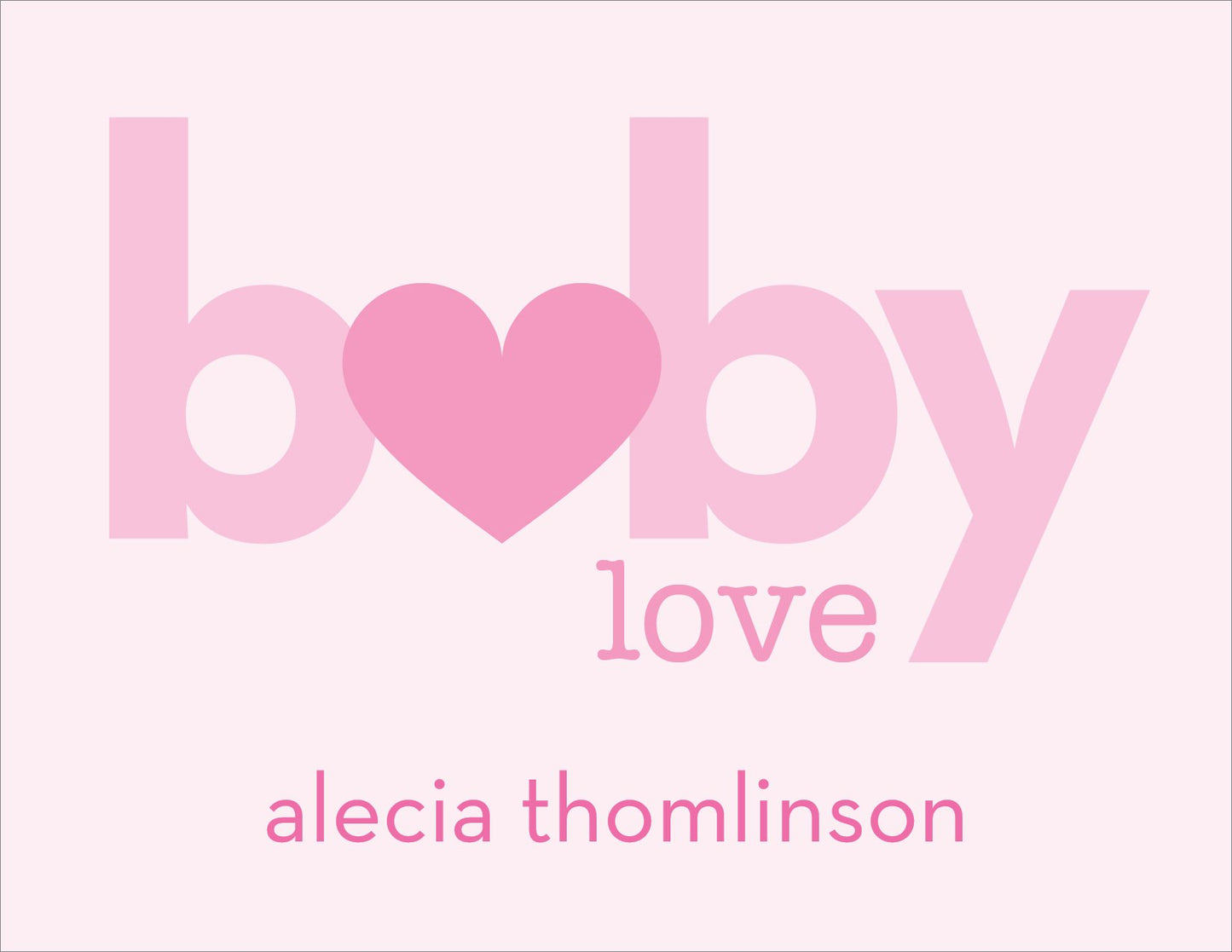 Baby Love Pink Note Cards